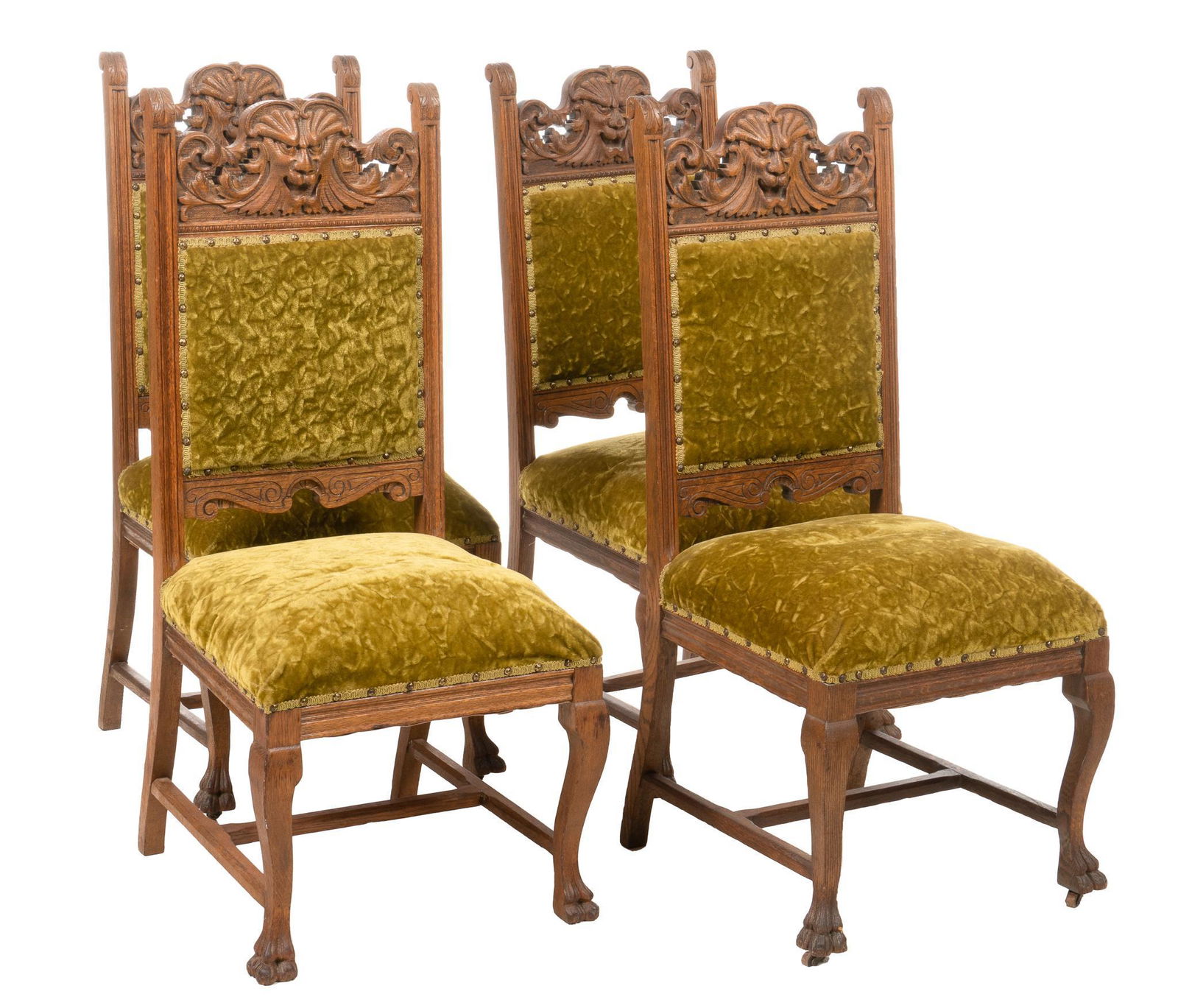 Set of (4) Renaissance Style Dining Chairs (1 of 4)