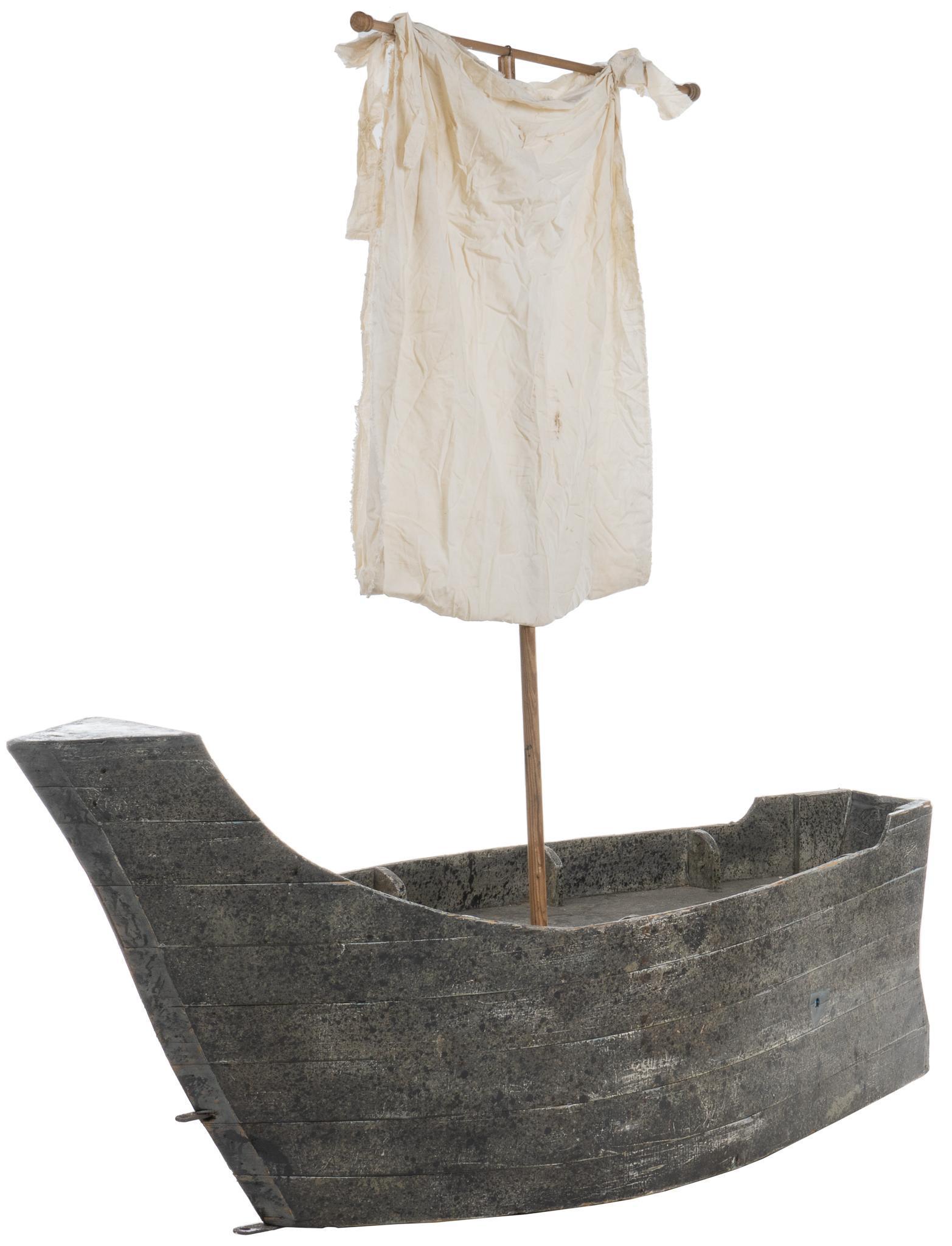 Large Vintage Prop Boat (1 of 4)