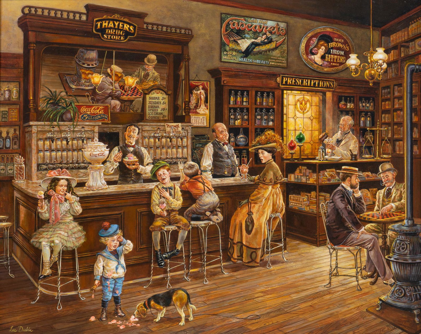 Lee Dubin, Ice Cream Parlor, 1976 (1 of 5)