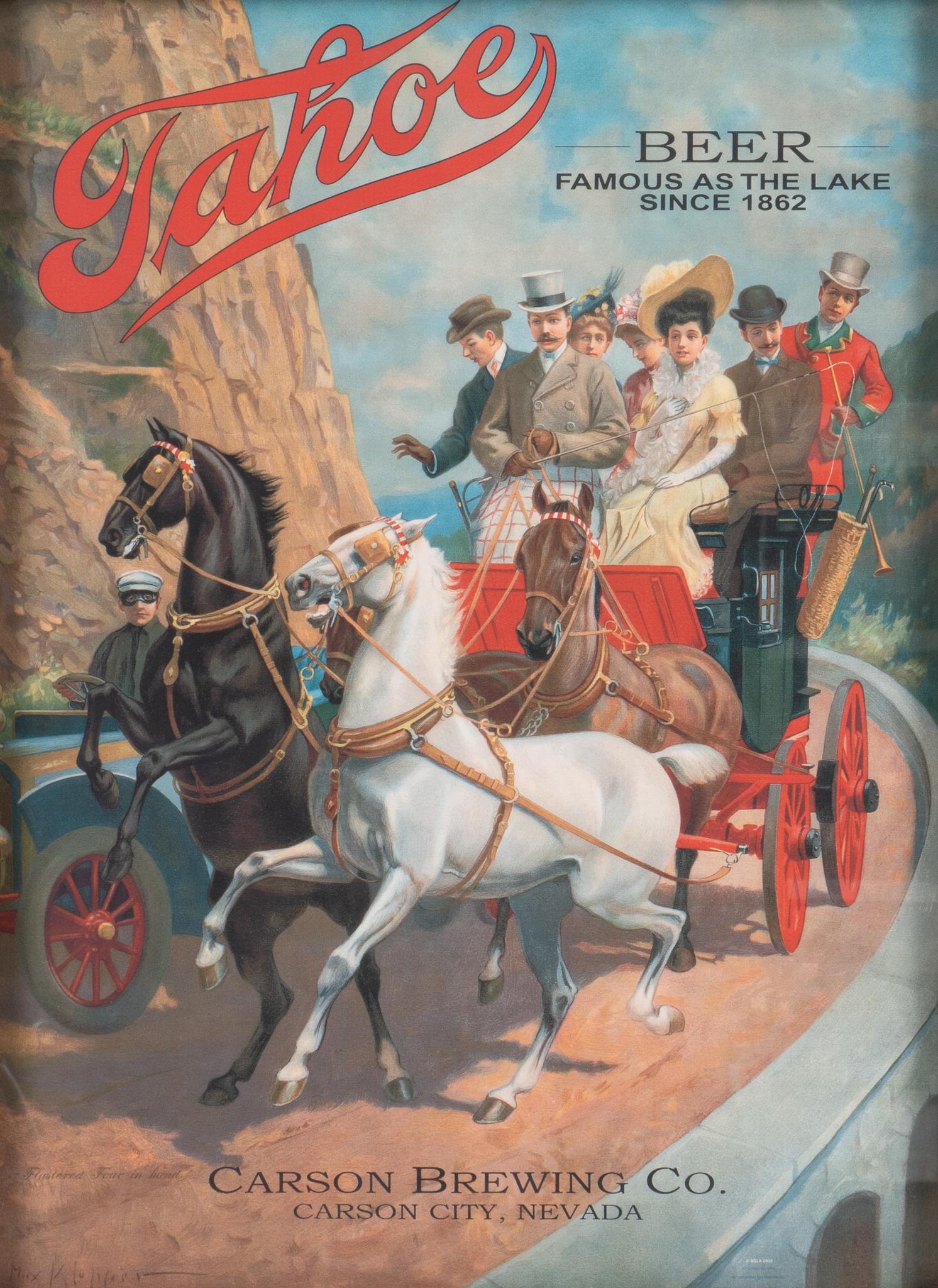 Framed Tahoe Beer Advertising Print (1 of 4)