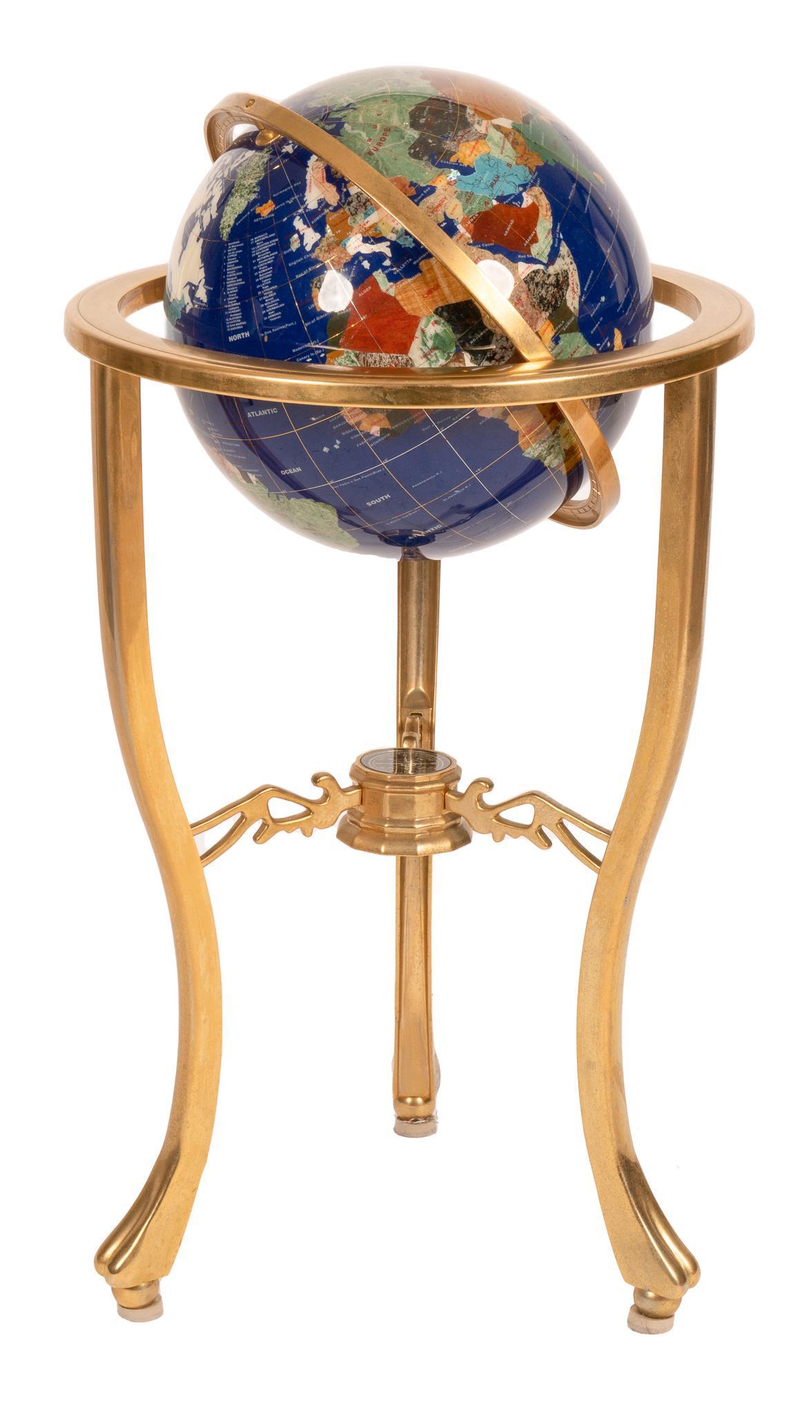 Standing Gemstone World Globe (1 of 5)