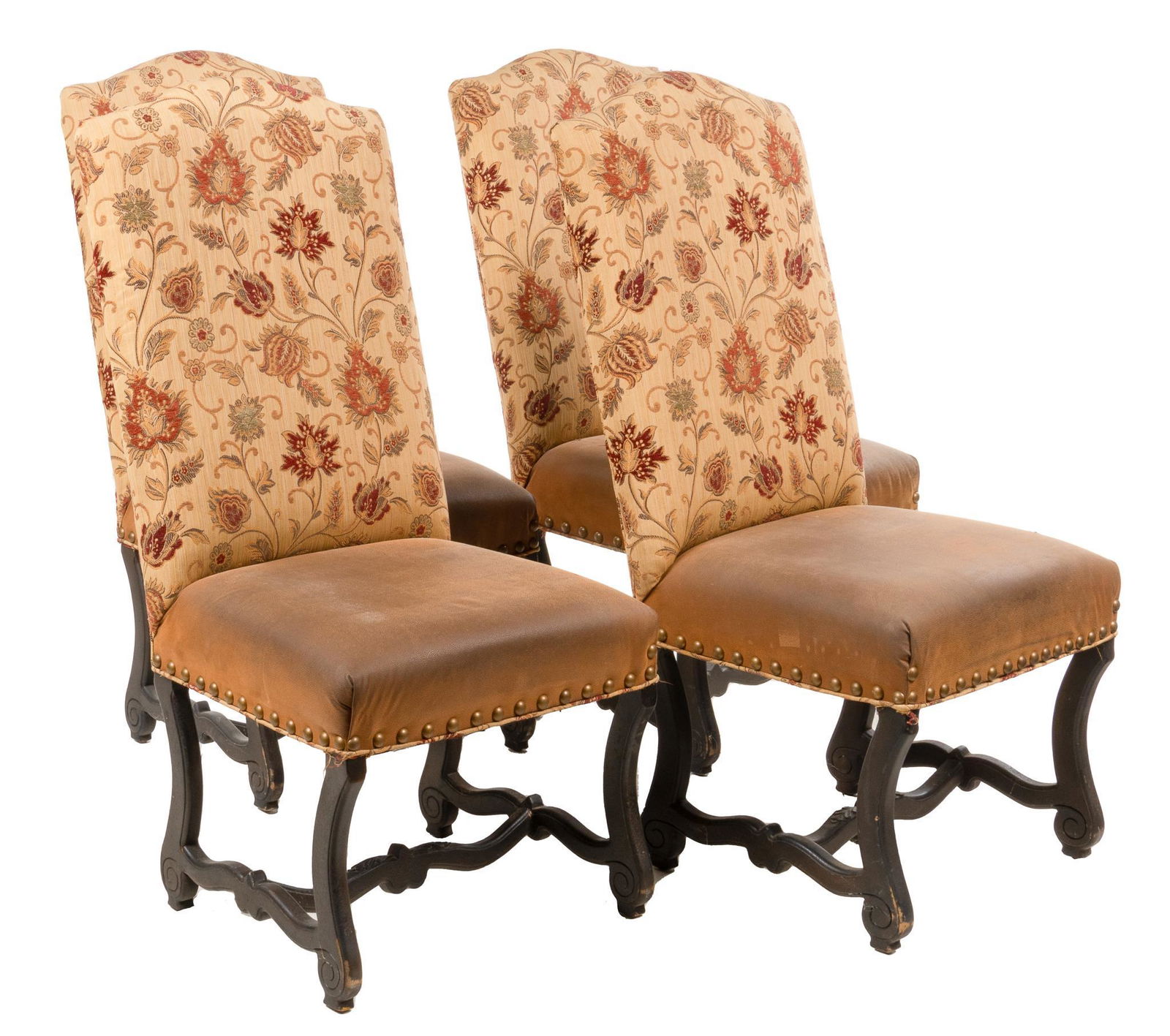 Set of (4) Hacienda Style Dining Chairs (1 of 4)