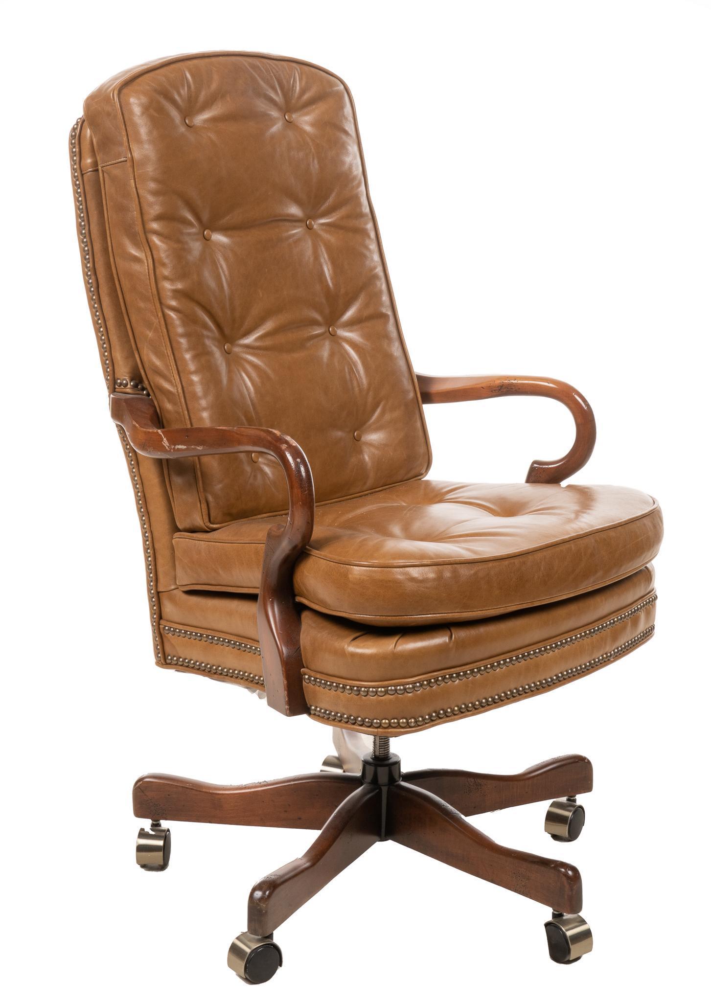 Leather Desk Chair (1 of 4)