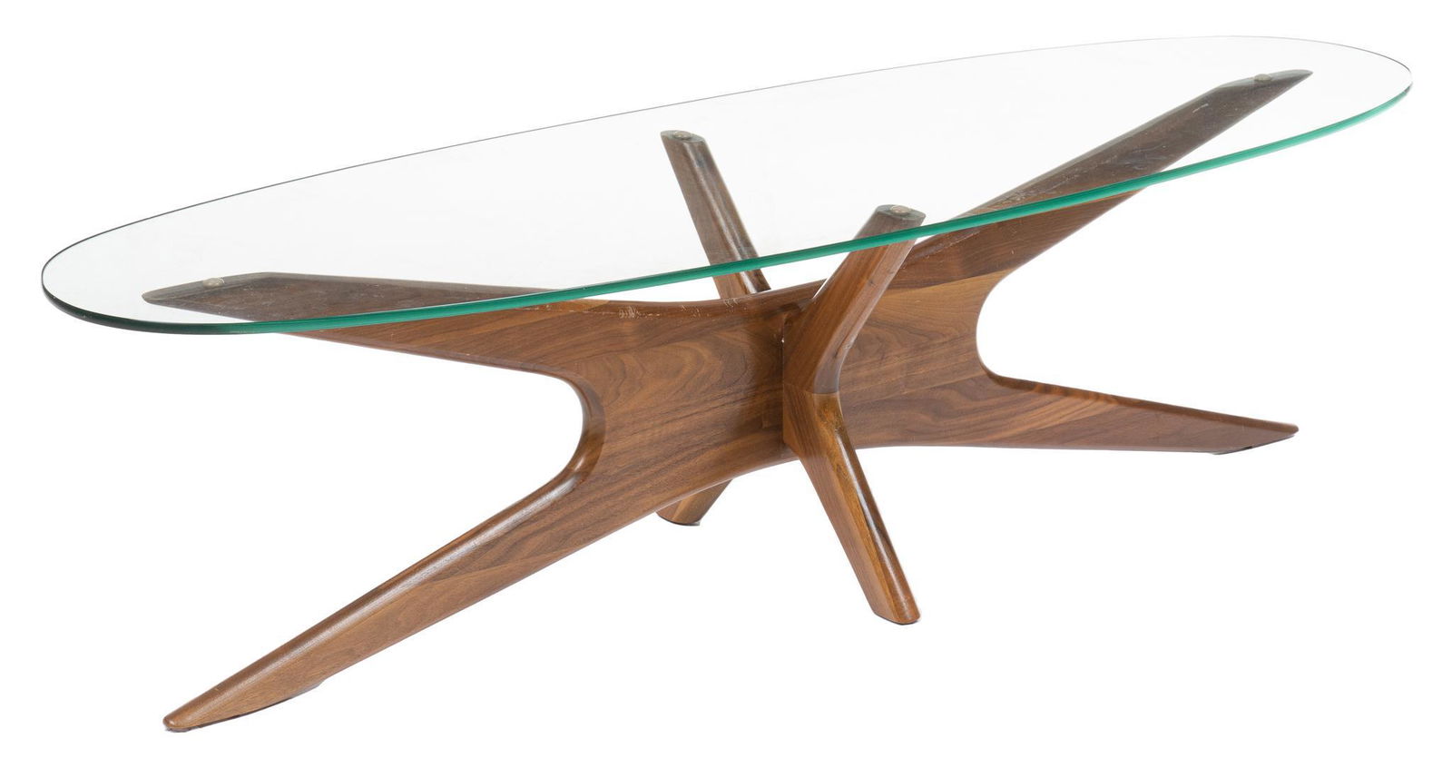 Adrian Pearsall usa Mid Century Glass Top