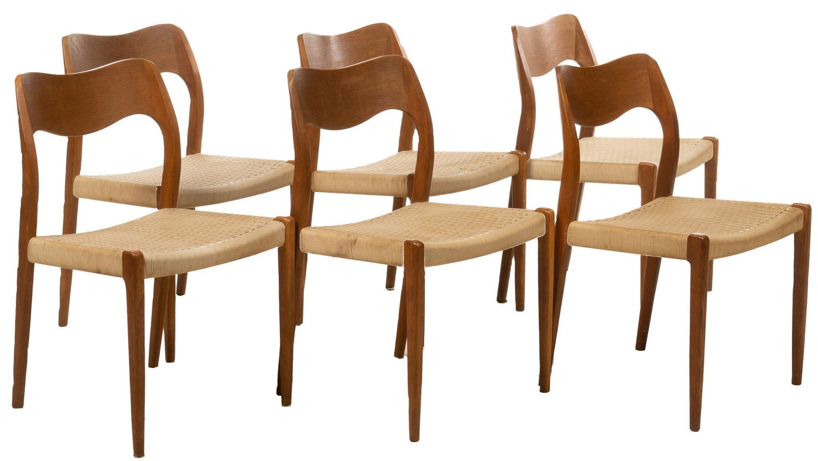 Set of (6) Niels Moller (DNK) Mid-Century Dining Chairs (1 of 4)