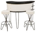 Paul Tuttle (USA) Boomerang Bar and Two Hairpin Bar Stools