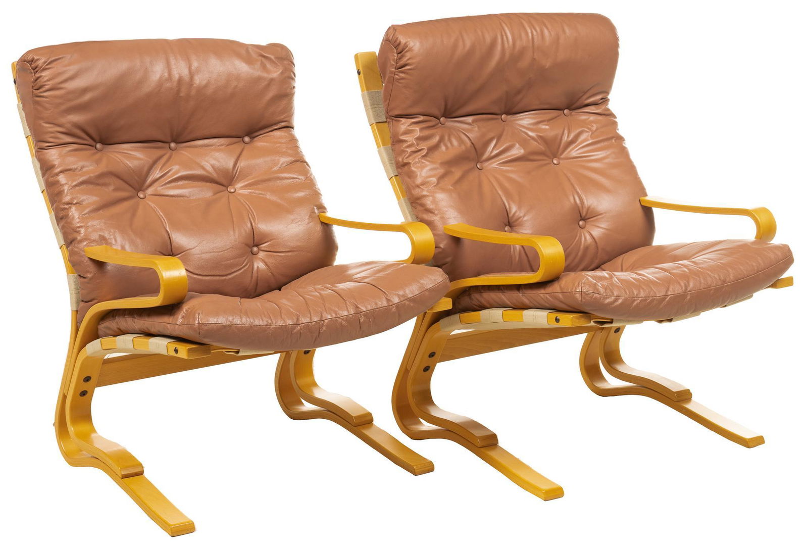 Pair of Hove Mobler (NOR) Mid-Century "Skyline"  Lounge Chairs (1 of 4)