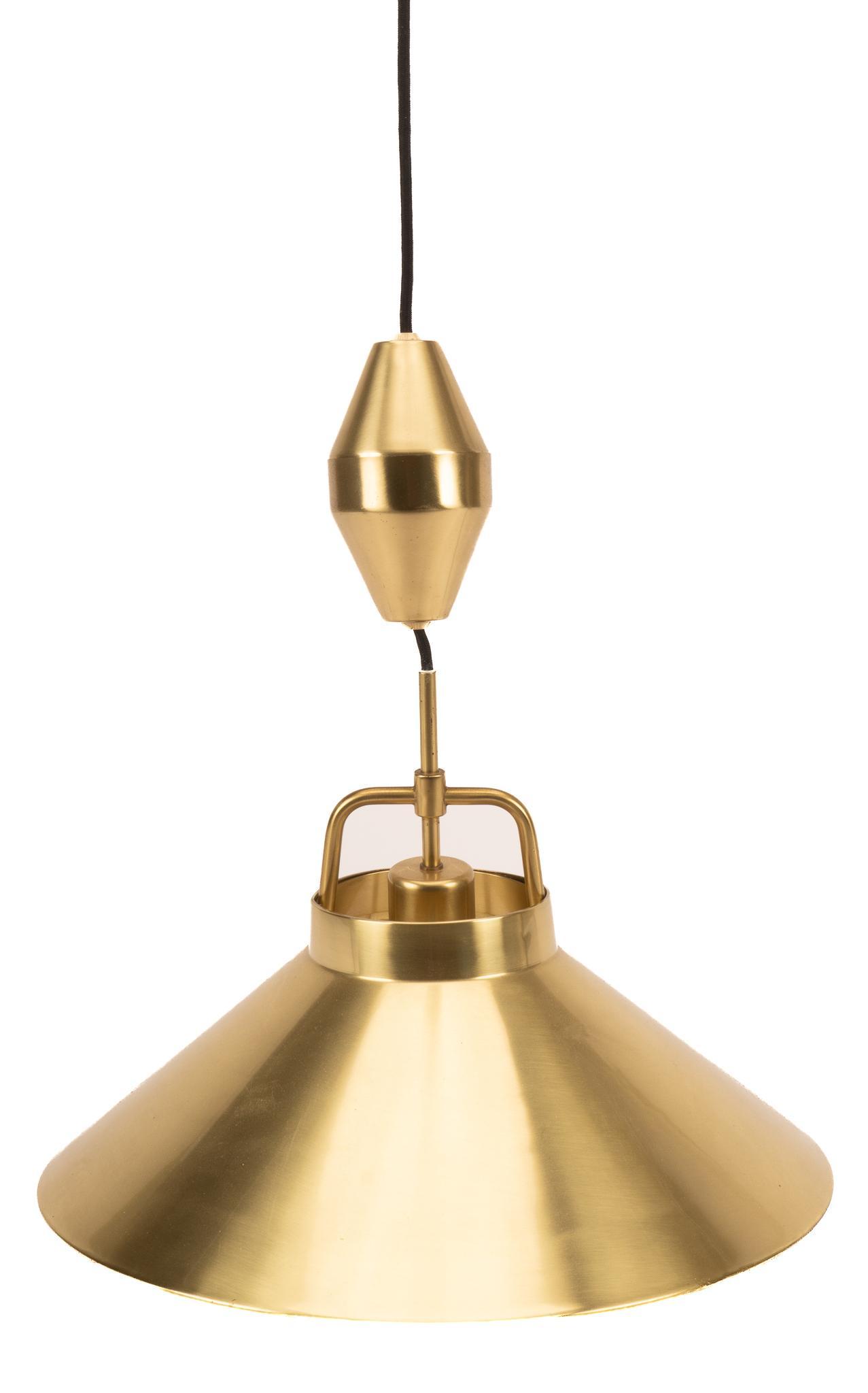 Fritz Schlegel (DNK) Mid-Century Adjustable Brass P-25 Pendant Lamp (1 of 4)