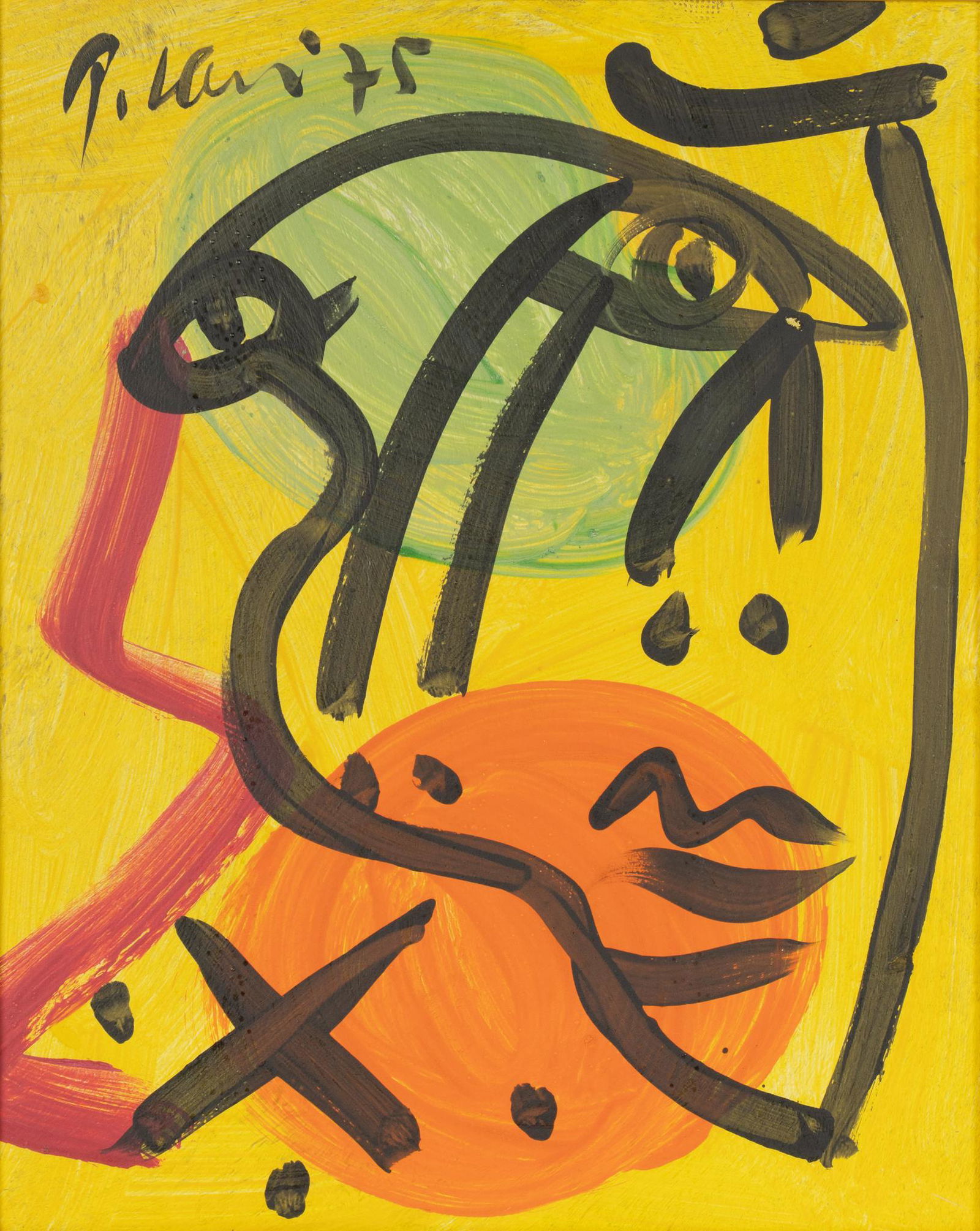 Peter Keil, "Abstract Face", 1975 (1 of 5)