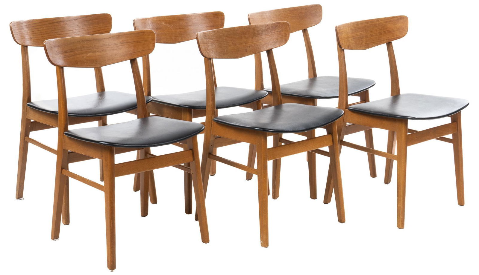 Set of (6) Danish Mid-Century Dining Chairs (1 of 4)