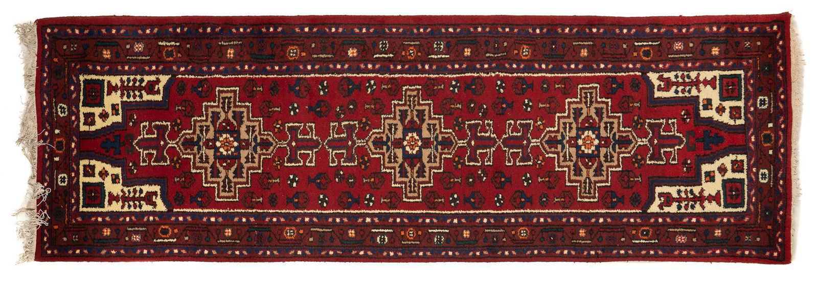 Hand-Made Hamadan Rug Runner, 9'9" X 3' (1 of 4)