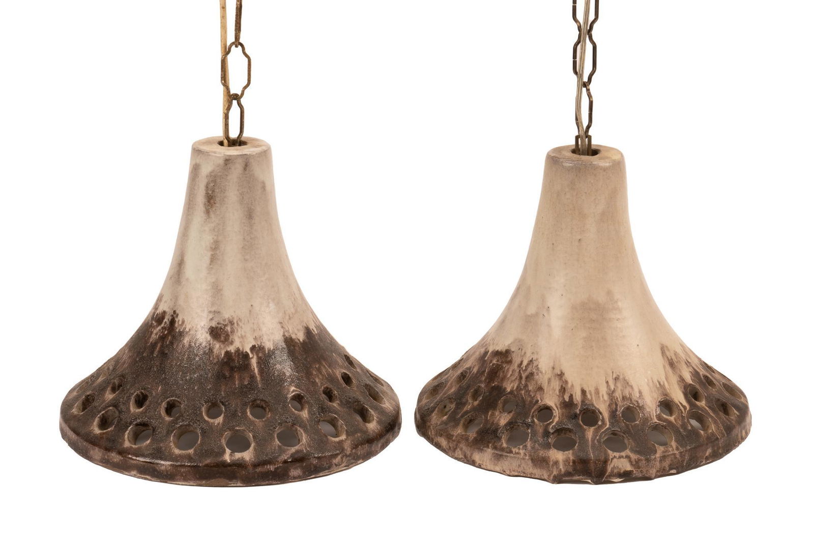 Pair of Danish Mid-Century Ceramic Pendant Lights (1 of 3)