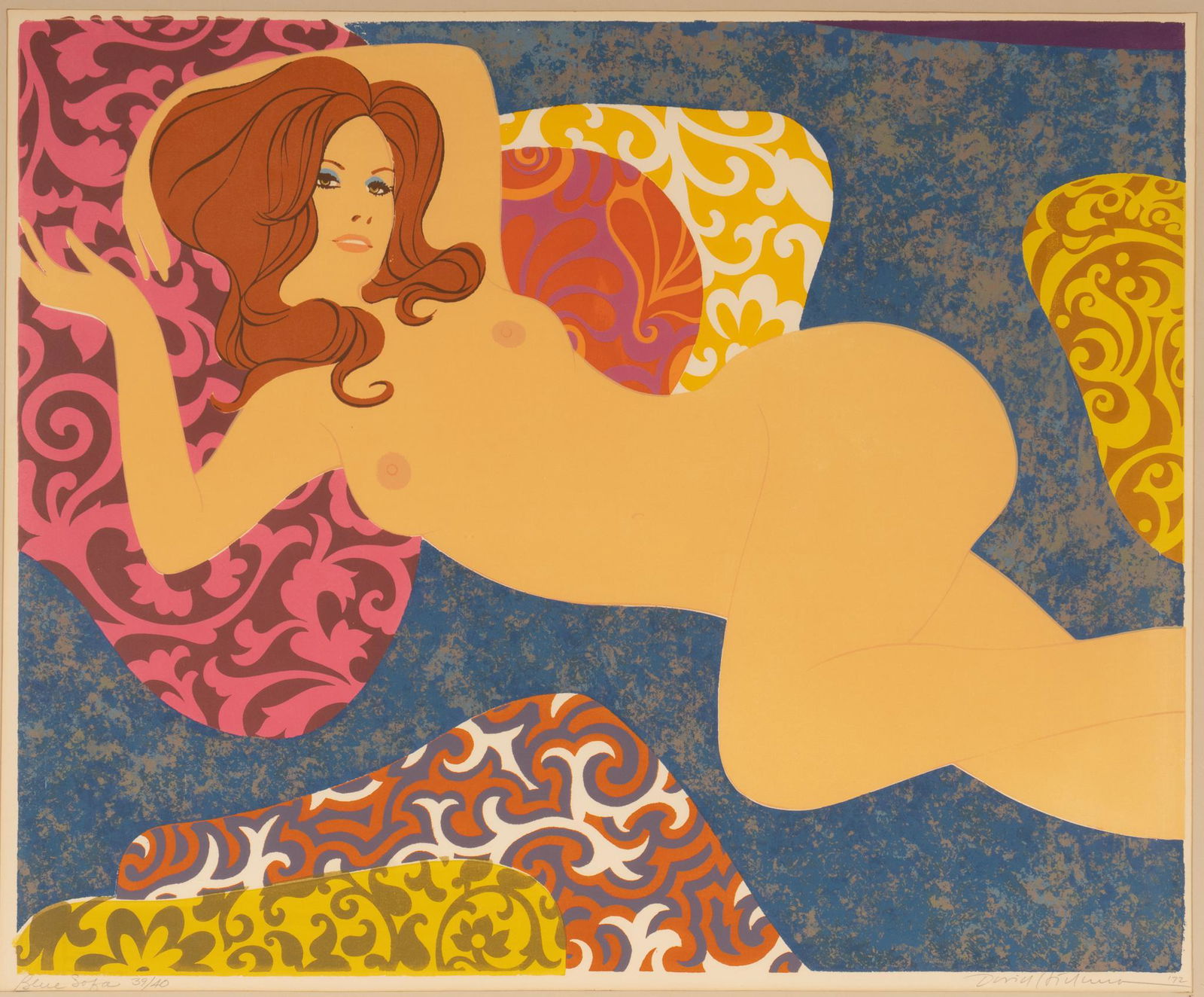 David C. Hickman, "Blue Sofa", 39/40 (1 of 6)