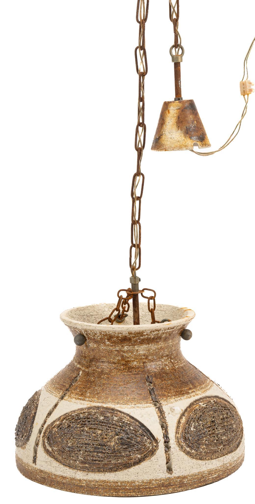 Danish Mid-Century Ceramic Pendant Light (1 of 4)