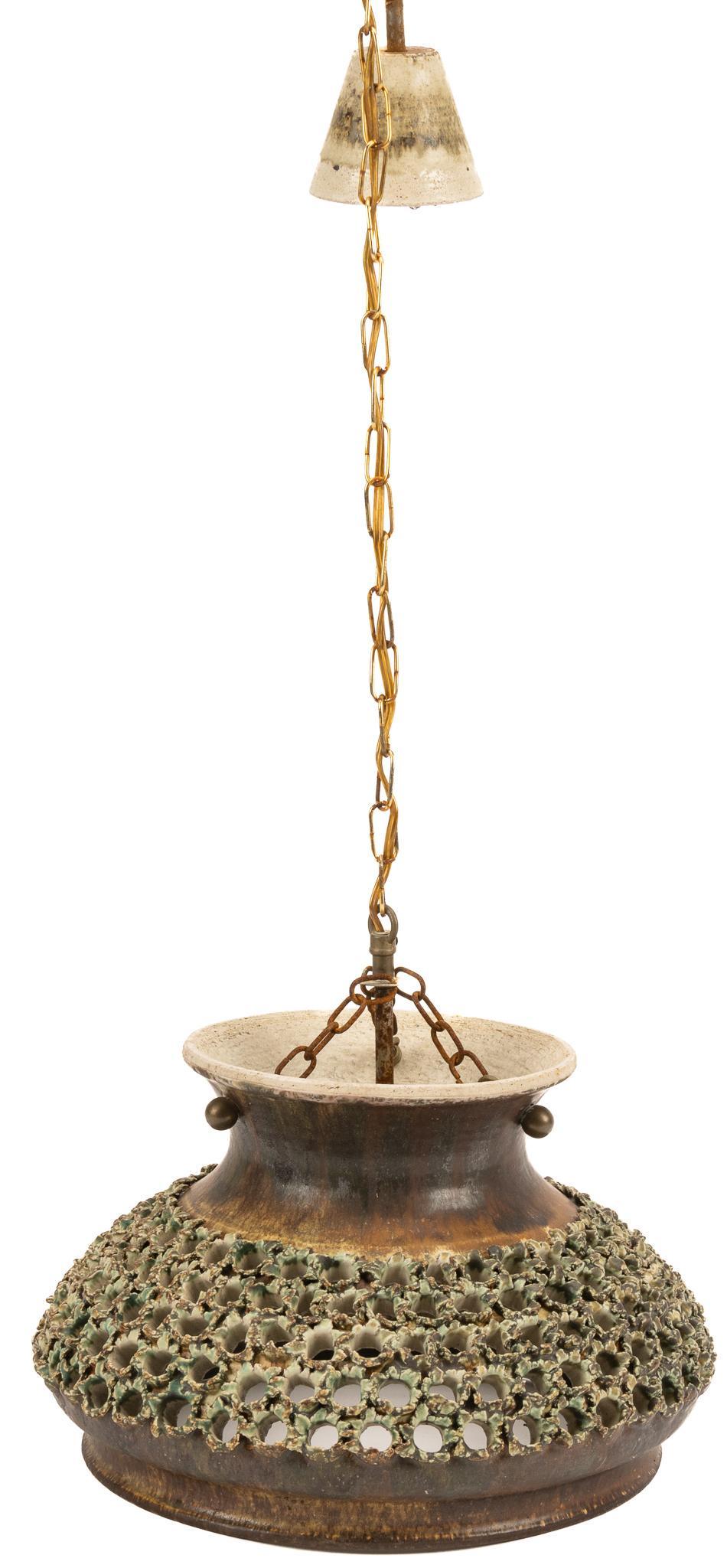 Danish Mid-Century Ceramic Pendant Light (1 of 4)