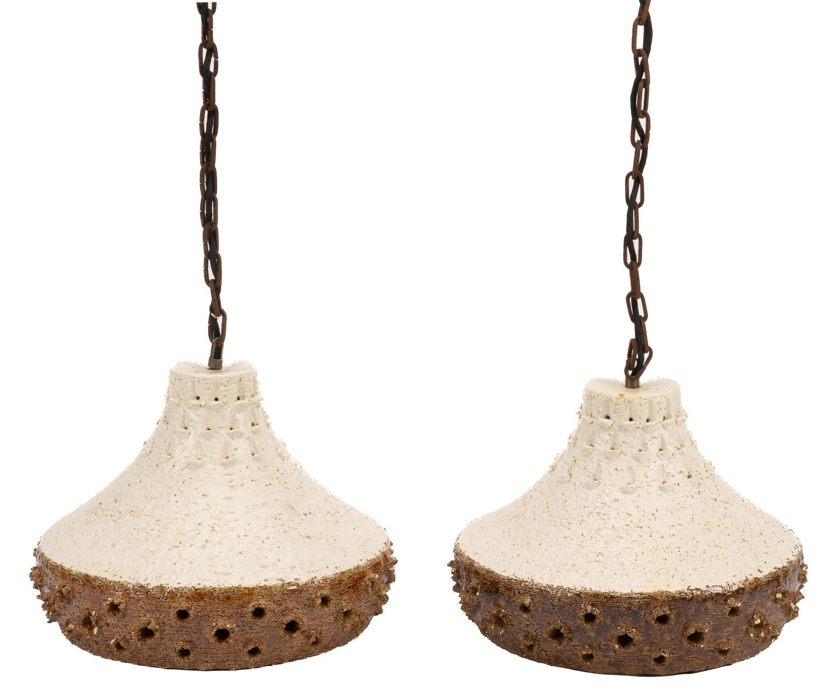 Pair of Danish Mid-Century Ceramic Pendant Lights (1 of 4)