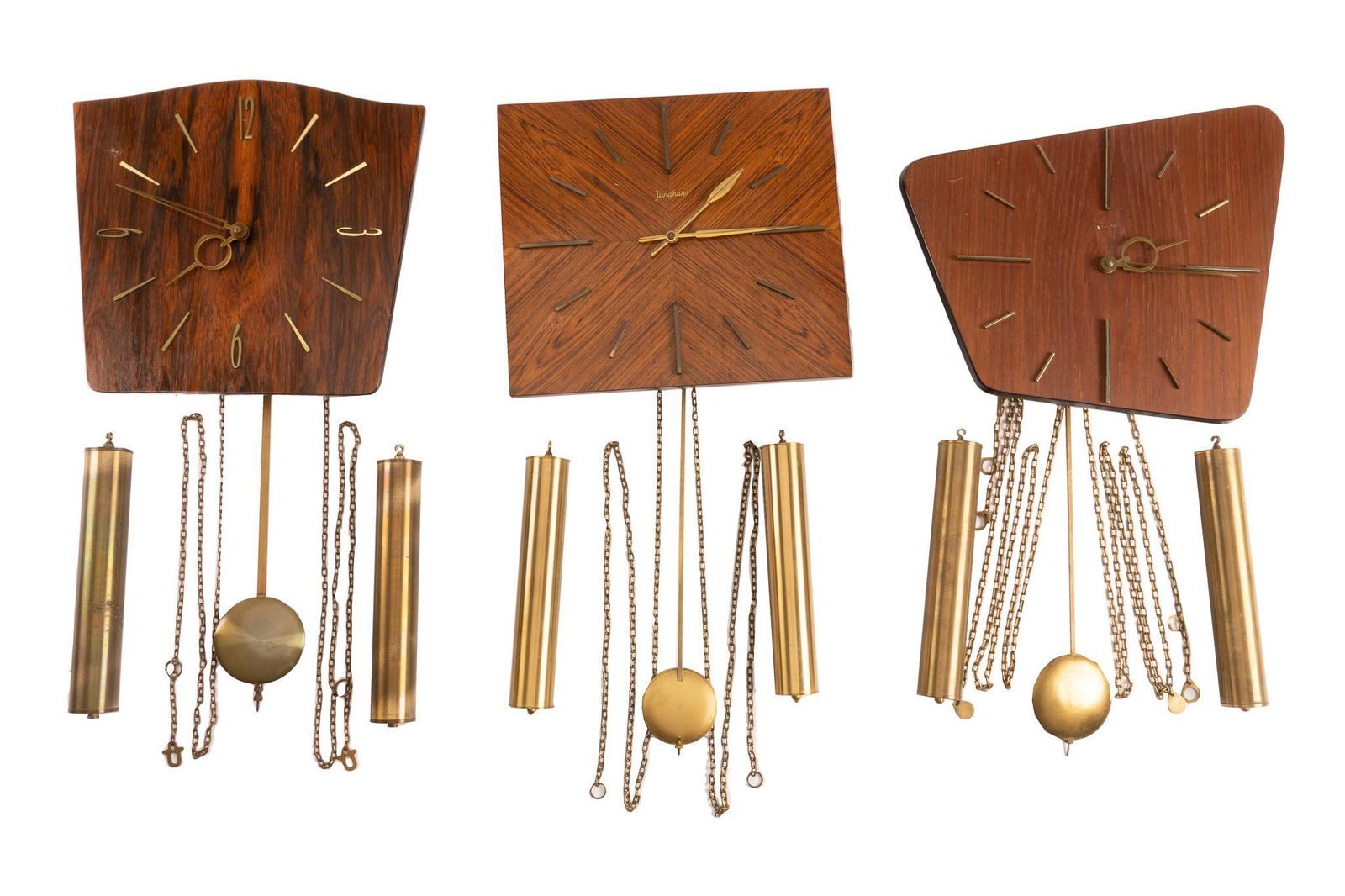 (3) Mid-Century Wall Clocks (1 of 9)