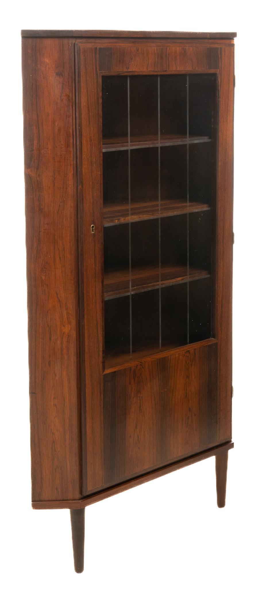 Danish Mid-Century Rosewood Corner Cabinet (1 of 5)