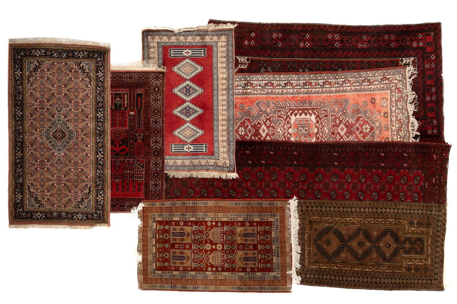 Collection of (8) Hand-Made Rugs (1 of 8)