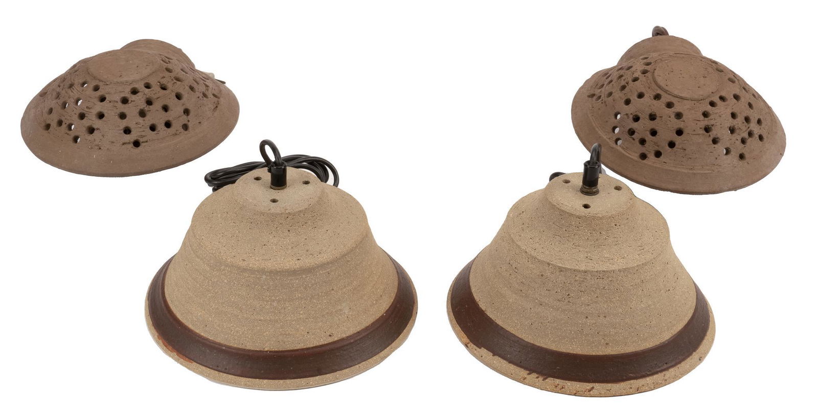 (4) Danish Mid-Century Ceramic Wall Lights (1 of 2)