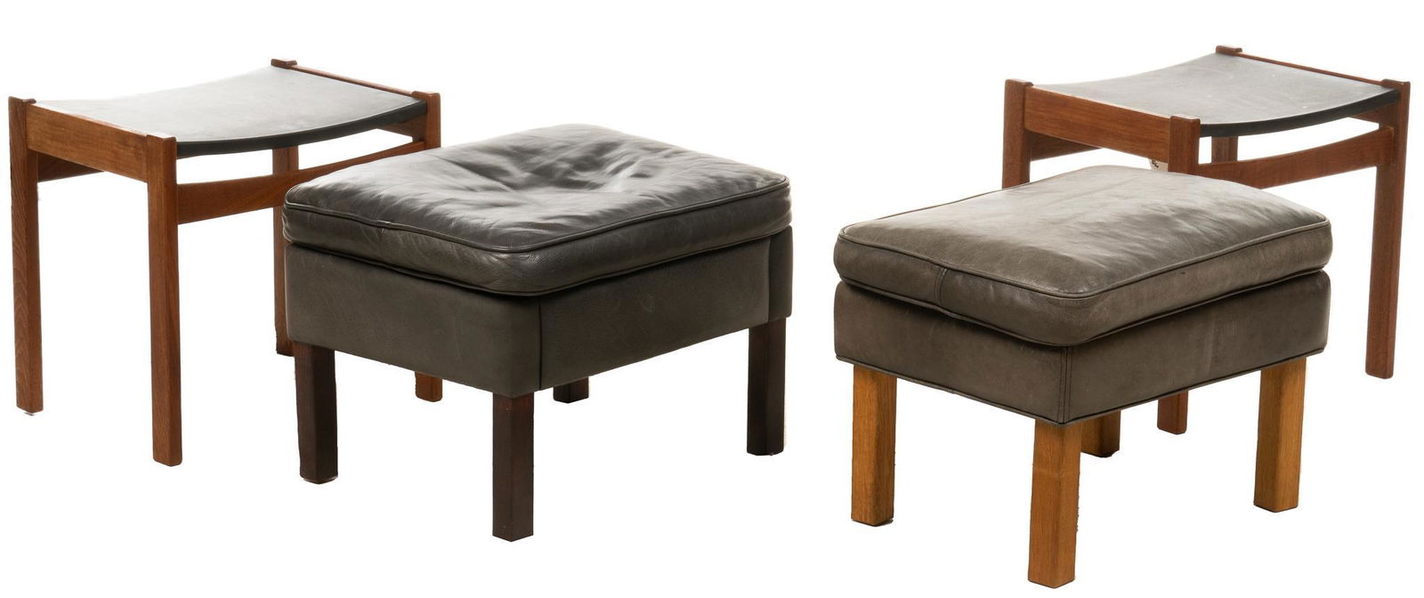 (4) Mid-Century Foot Stools (1 of 4)