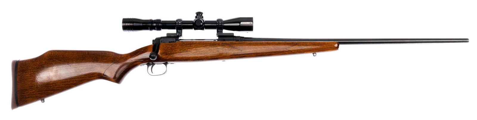 Savage Model 110 7mm REM MAG Bolt-Action Rifle: Serial: F431982 Manufacturer: Savage Arms Co. Model: 110 Caliber: 7mm REM MAG Barrel length: 24 in. OAL: 45 in. Condition: Very Good; refinished wood stock has a 1 in. mark on left side; barrel & 