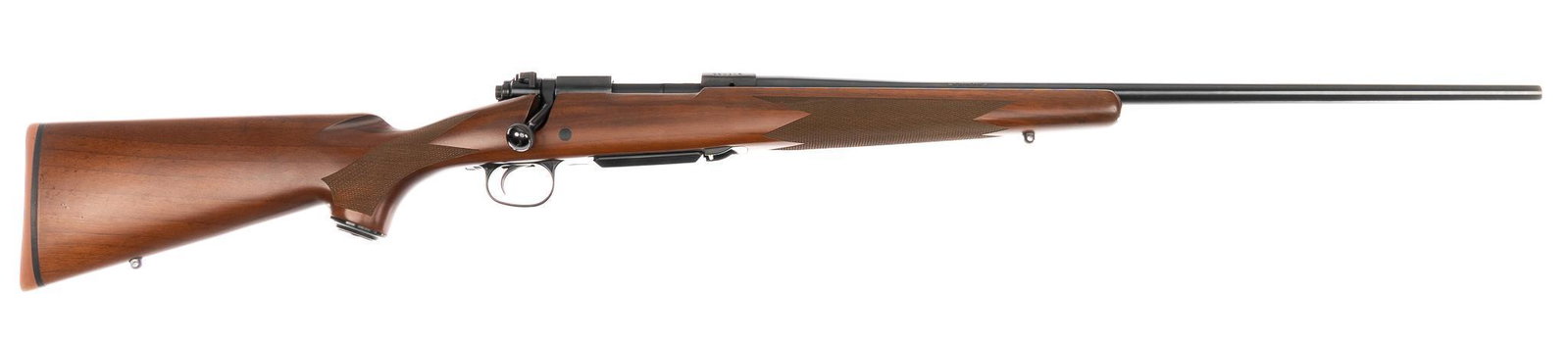 Nice Winchester Model 70 Classic DBM .284 WIN Bolt-Action Rifle: Serial: G60314 Manufacturer: Winchester Model: 70 Classic DBM Caliber: .284 WIN Barrel length: 24 in. OAL: 44.5 in. Condition: Excellent: Walnut stock has near no marks; barrel & receiver have ver