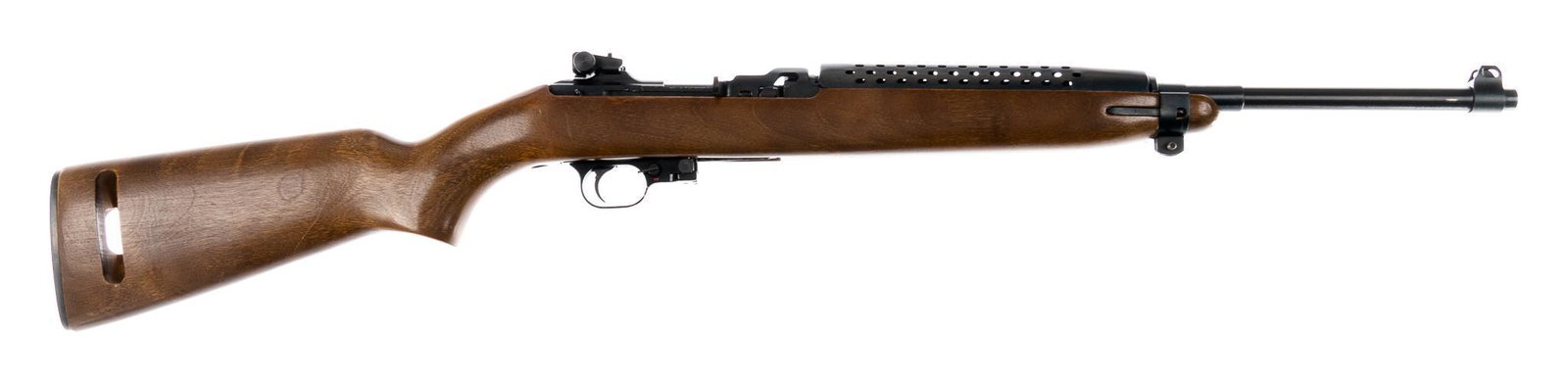 Universal Firearms M1 Carbine .30 Carbine Semi-Auto Rifle: Serial: 318596 Manufacturer: Universal Firearms (c. 1975) Model: M1 Carbine Caliber: .30 Carbine Barrel length: 18 in. OAL: 36 in. Condition: Very Good; wood stock has light handling marks; barrel &am