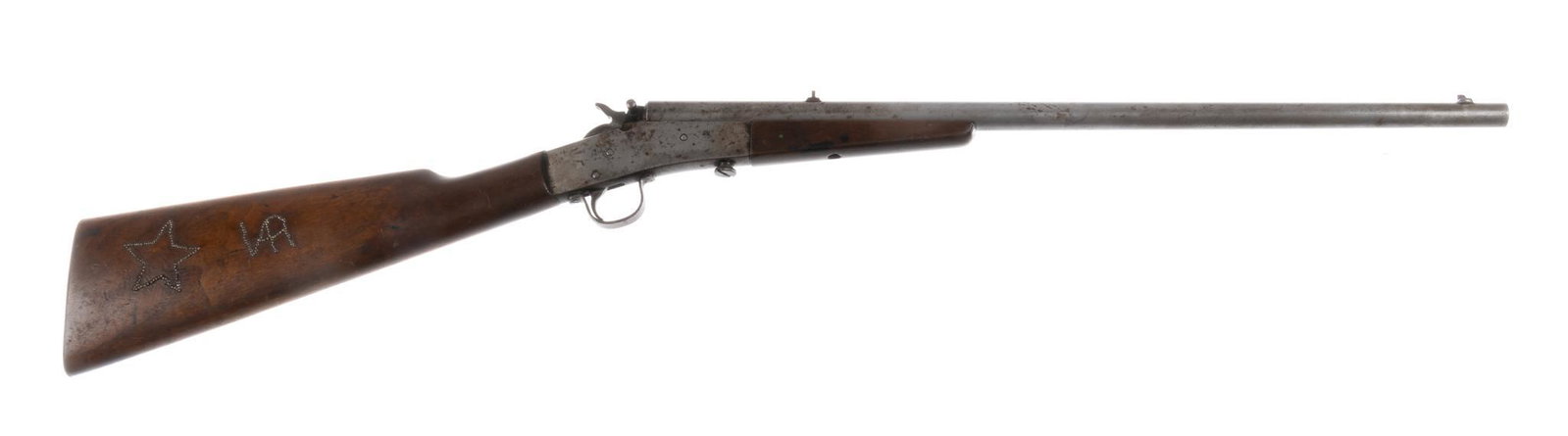 Remington Improved Model 6 .22 LR Single-Shot Rifle: Serial: 475339 Manufacturer: Remington Arms Co. Inc. (c. Feb., 1929) Model: Improved Model 6 Caliber: .22 LR Barrel length: 20 in. OAL: 33.75 in. Condition: Fair-Good; wood stock has handling marks co