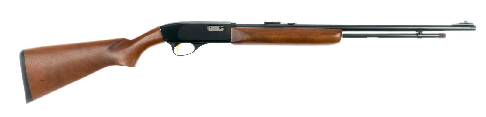 Kodiak Model 260 .22 WMR Semi-Auto Rifle: Serial: No SN Manufacturer: Kodiak Model: 260 Caliber: .22 WMR Barrel length: 22 in. OAL: 39.75 in. Condition: Good; wood stock has very light handling marks; barrel & receiver have moderate handl