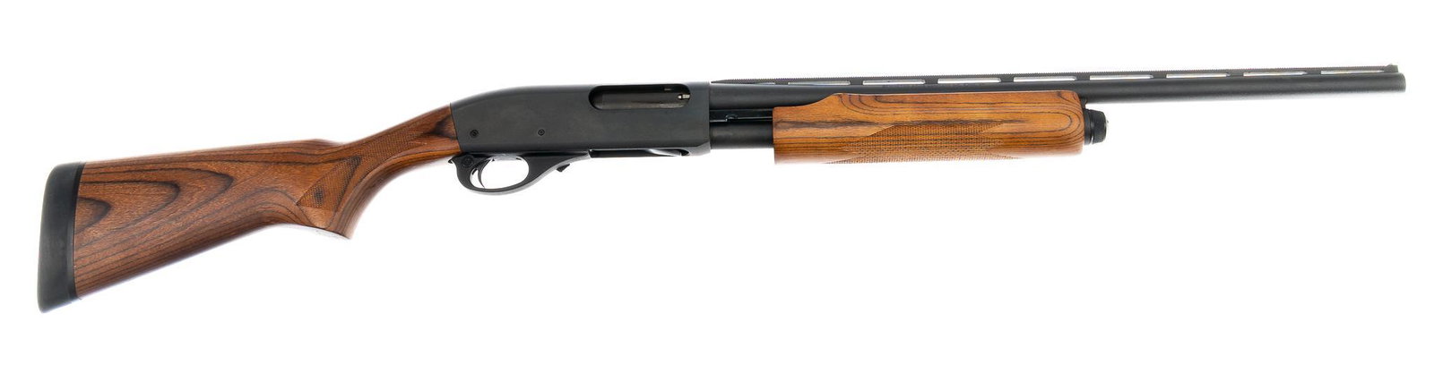 Remington 870 Express Magnum 20-Gauge Shotgun: Serial: AB137579U Manufacturer: Remington Arms Co. Inc. (c. Jan., 2006) Model: 870 Express Magnum Caliber: 20 Ga. (cylinder bore) Barrel length: 21 in. (3 in. chamber) OAL: 40.5 in. Condition: Like NI