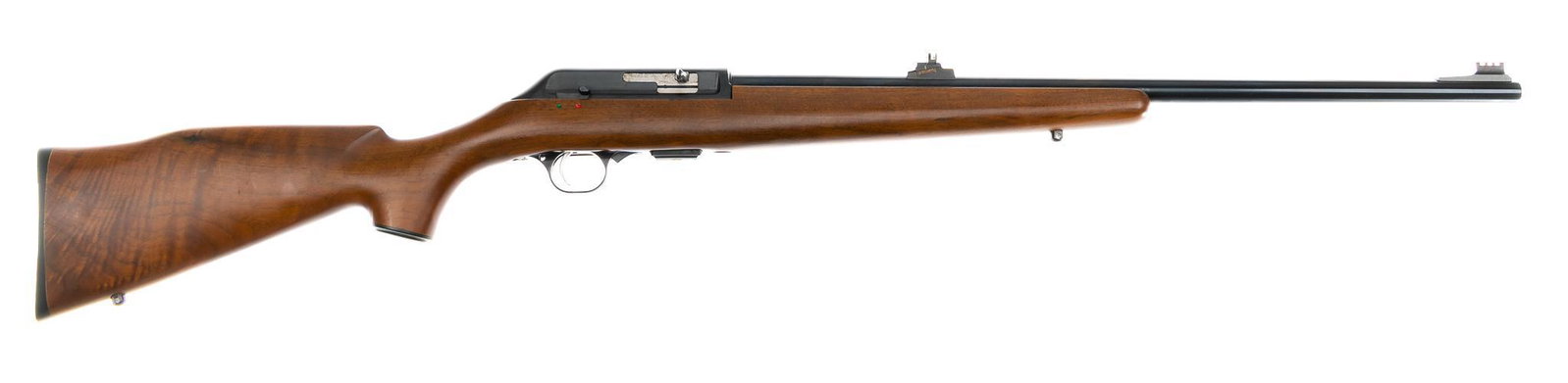 T/C Classic .22 LR Semi-Auto Rifle: Serial: 19521 Manufacturer: Thompson/Center Arms Model: Classic 22 Caliber: .22 LR Barrel length: 22.25 in. OAL: 39.75 in. Condition: Very Good; wood stock has very light handling marks; barrel & 