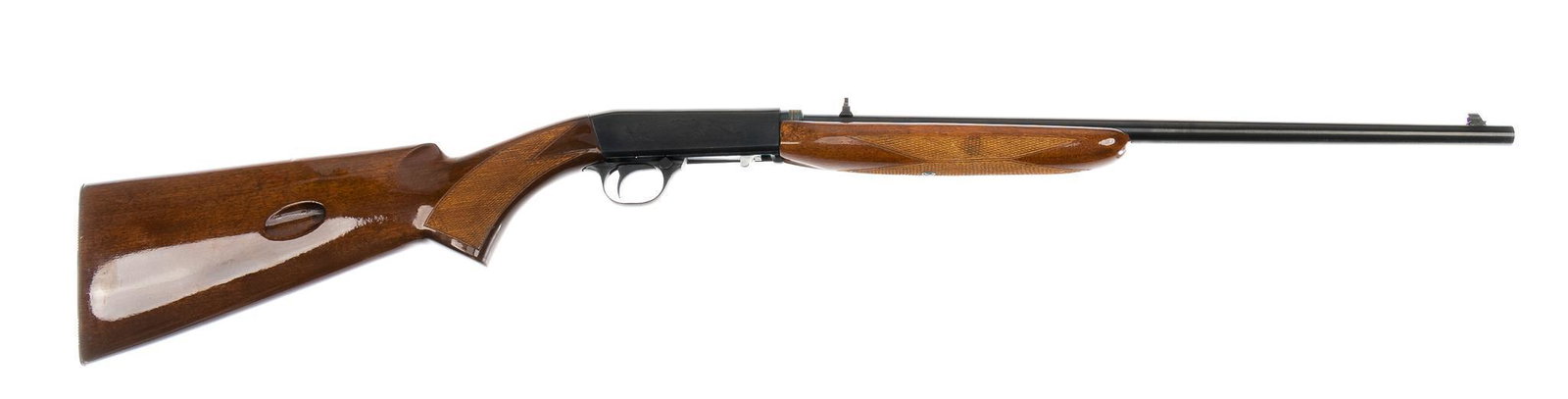 Norinco/Interarms Model 22-ATD .22 LR Semi-Auto Rifle: Serial: 728944 Manufacturer: Norinco-China / Interarms Model: 22-ATD Take-Down Caliber: .22 LR Barrel length: 19.5 in. OAL: 37 in. Condition: Very Good; wood stock has very light handling marks; barre