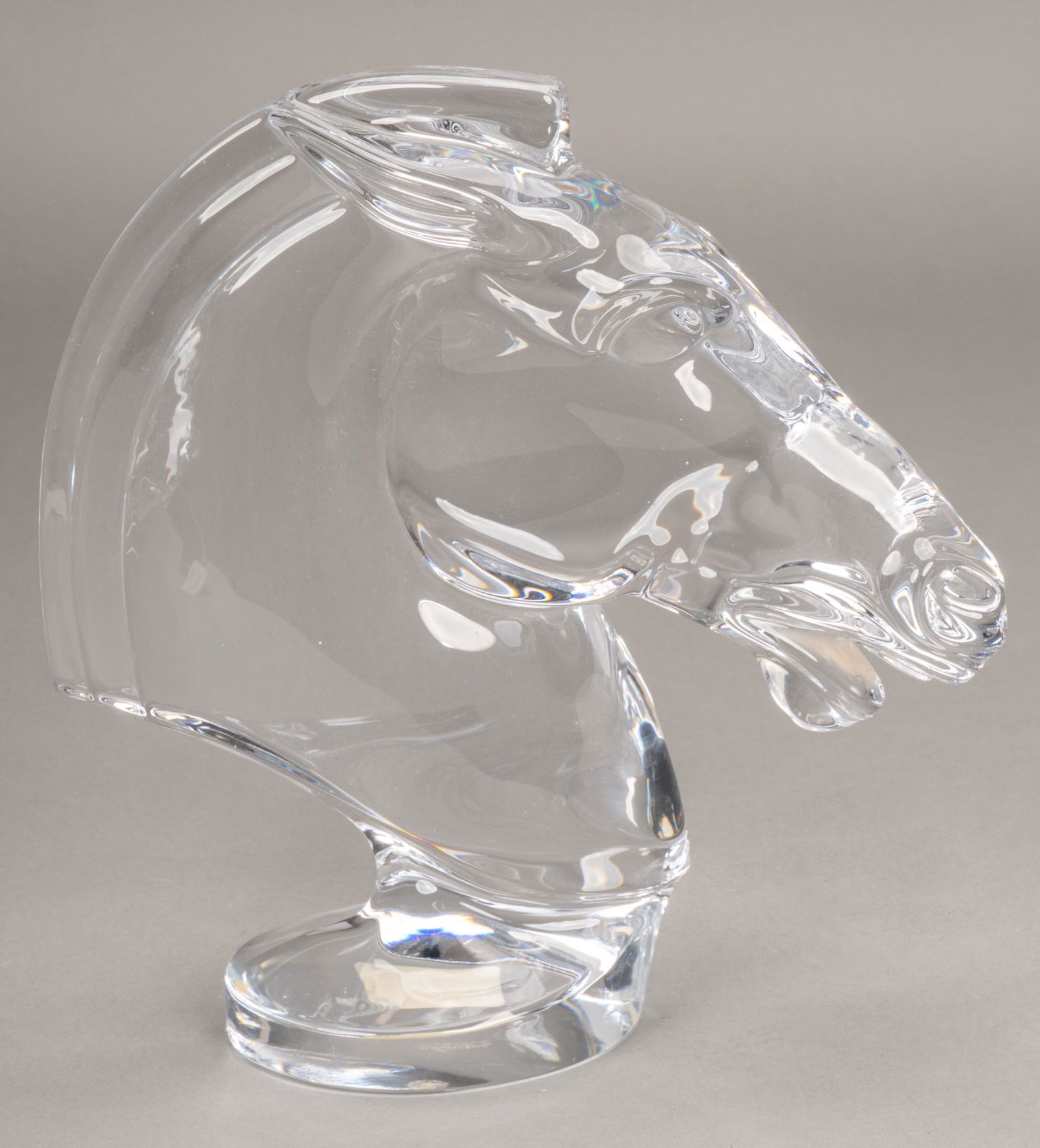 Daum Crystal Horse Head Sculpture (1 of 4)