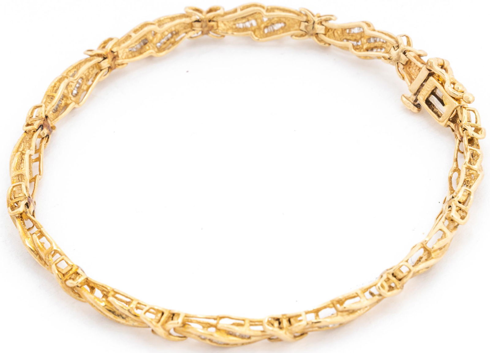 10k Gold & Diamond Bracelet (1 of 5)