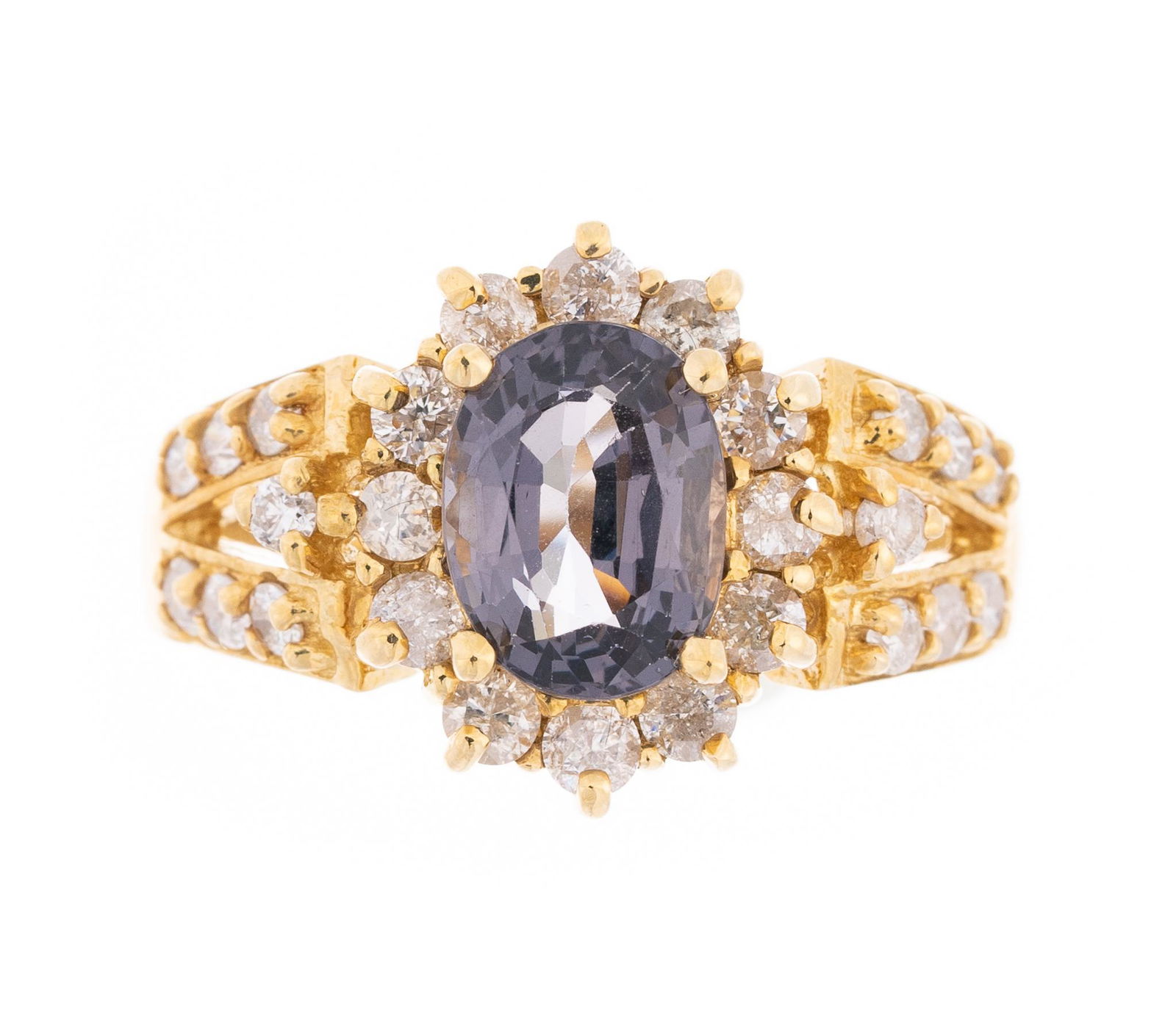 14k Spinel & Diamond Ring (1 of 4)