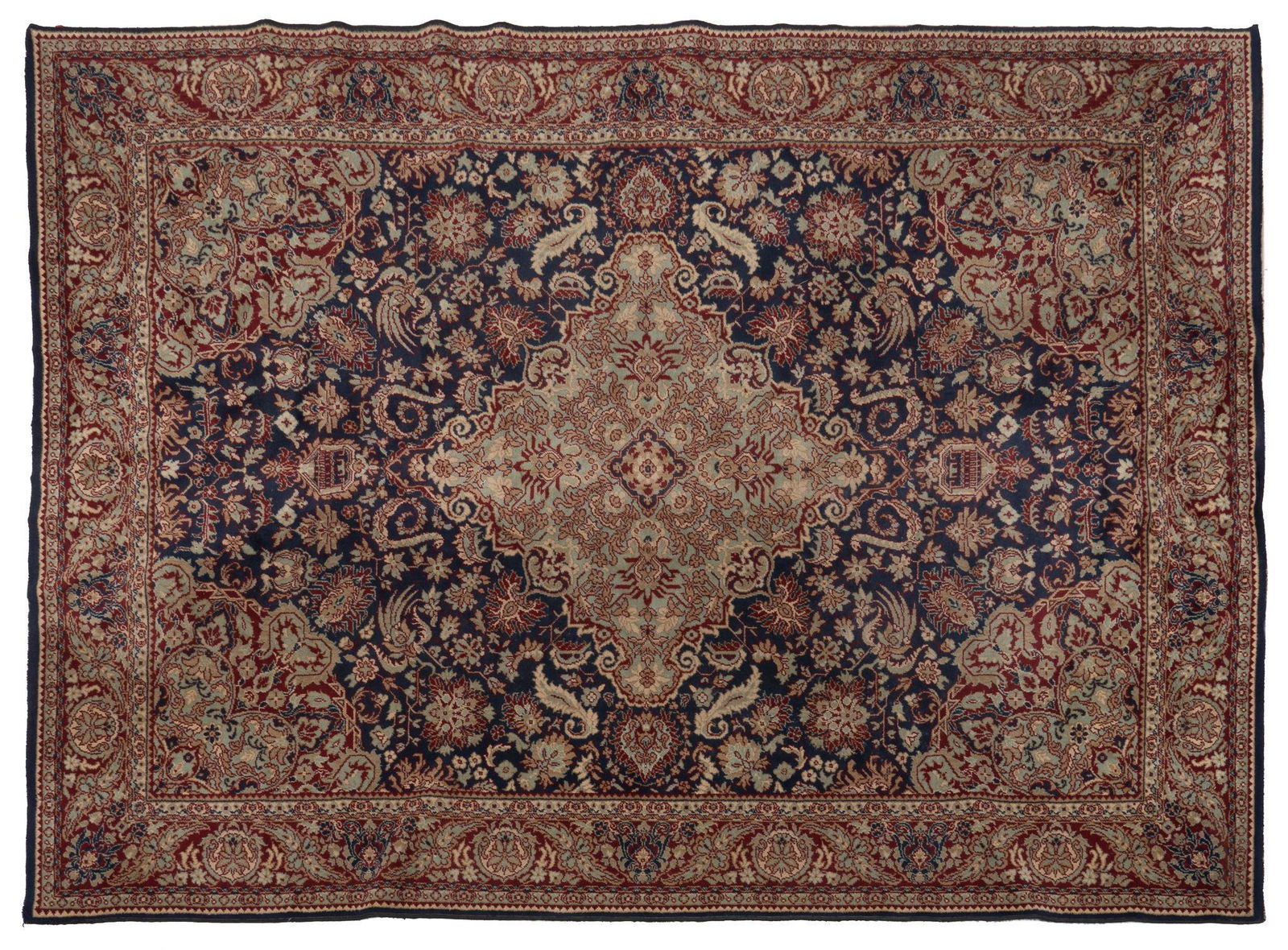 Machine-Made Persian Mashad Style Estate Rug, 11'8" x 8'1" (1 of 4)