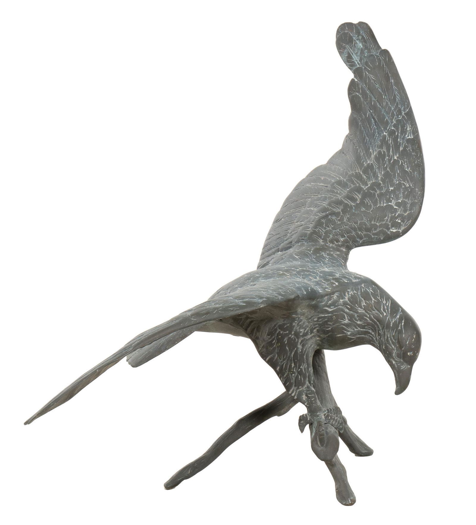 Perched Eagle Bronze Garden Sculpture (1 of 4)