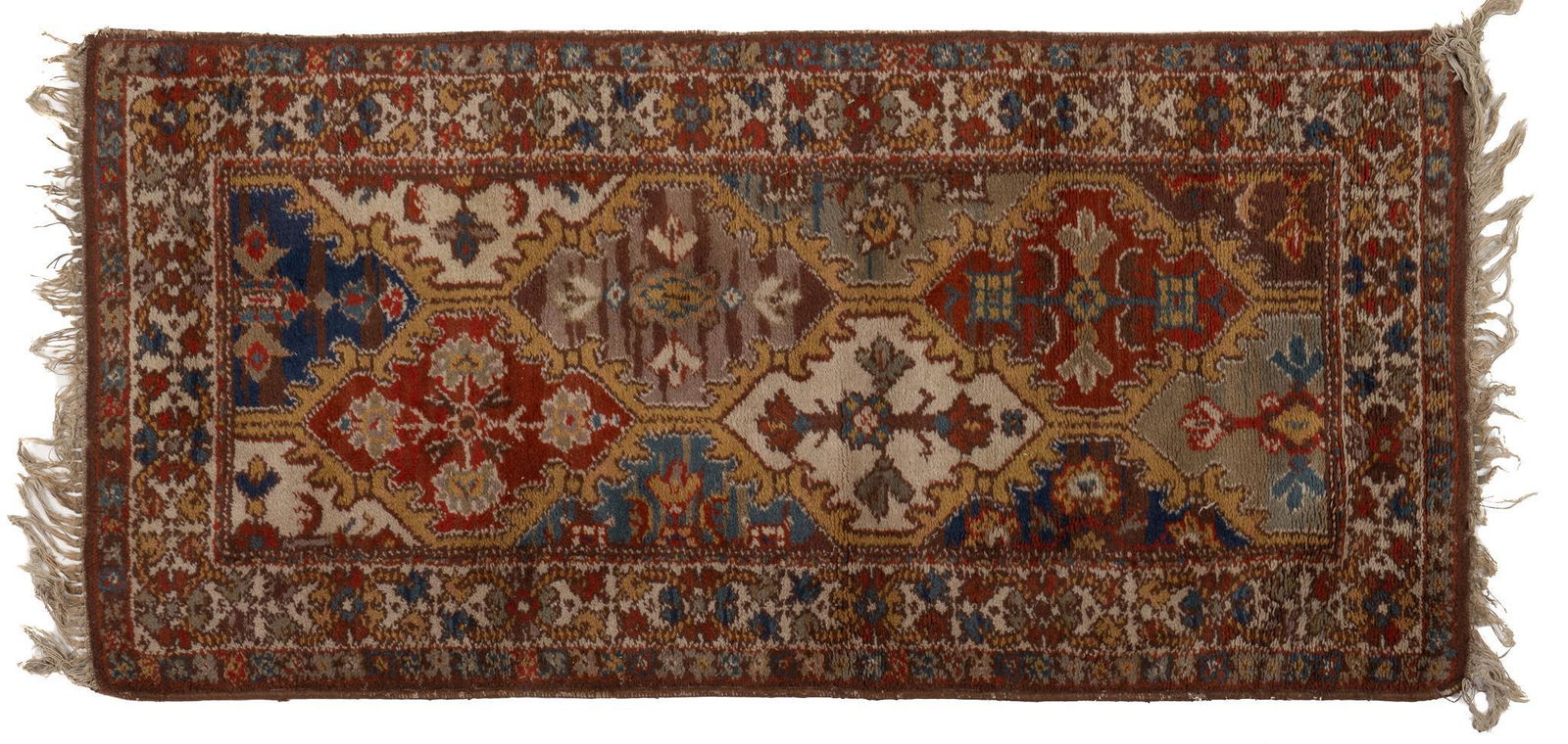 Hand-Made Persian Style Rug, 4'11" x 2'3" (1 of 3)
