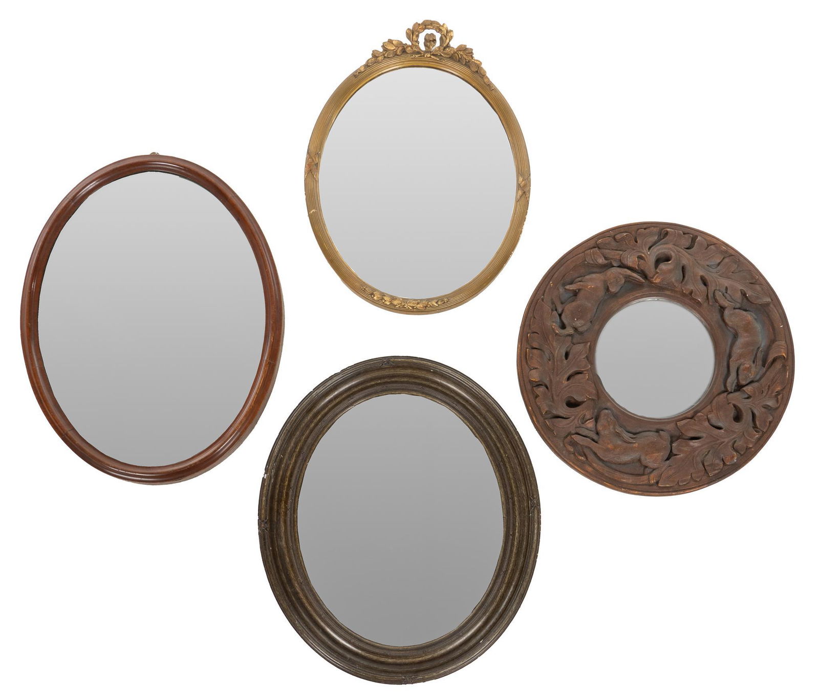 Collection of (4) Wall Mirrors (1 of 2)