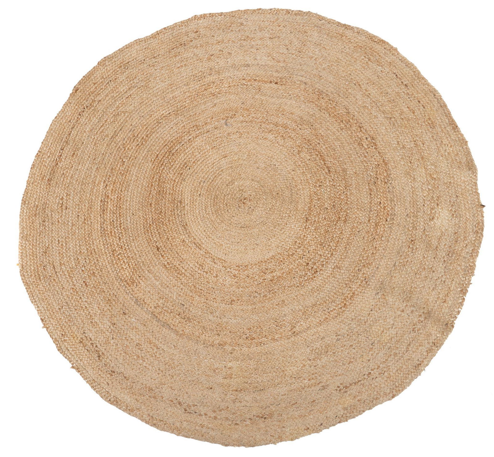 Large Round Woven Natural Fiber Rug, 8'4" x 8'4" (1 of 3)