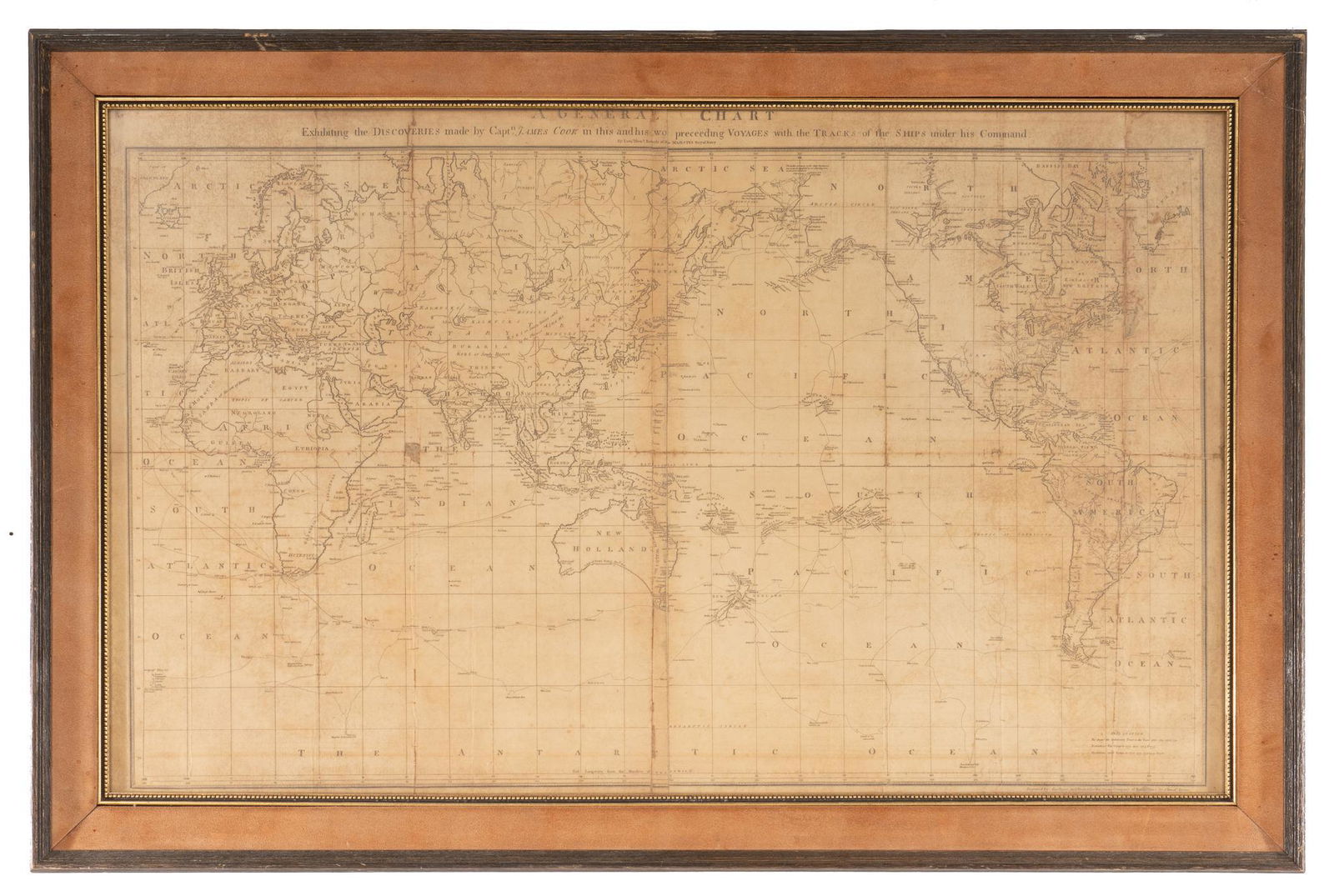 James Cook Antiquated Map (1 of 3)