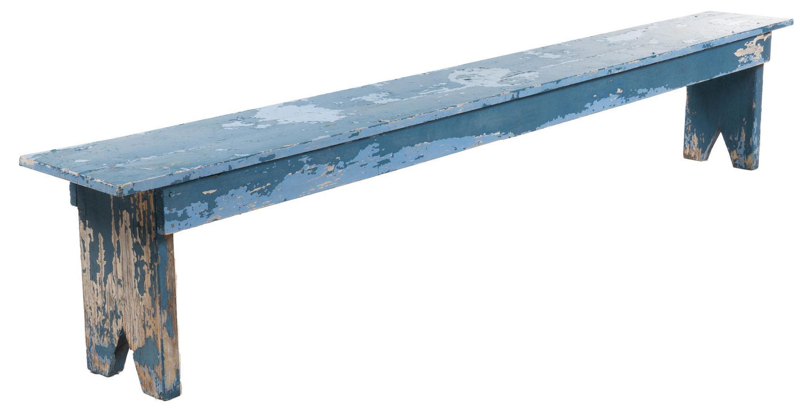 Rustic Painted Wooden Bench (1 of 4)