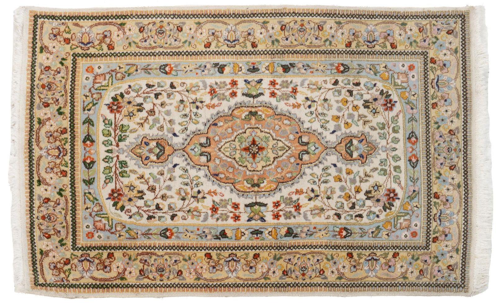 Hand-Made Persian Tabriz Style Rug, 5'5" x 3'5" (1 of 3)