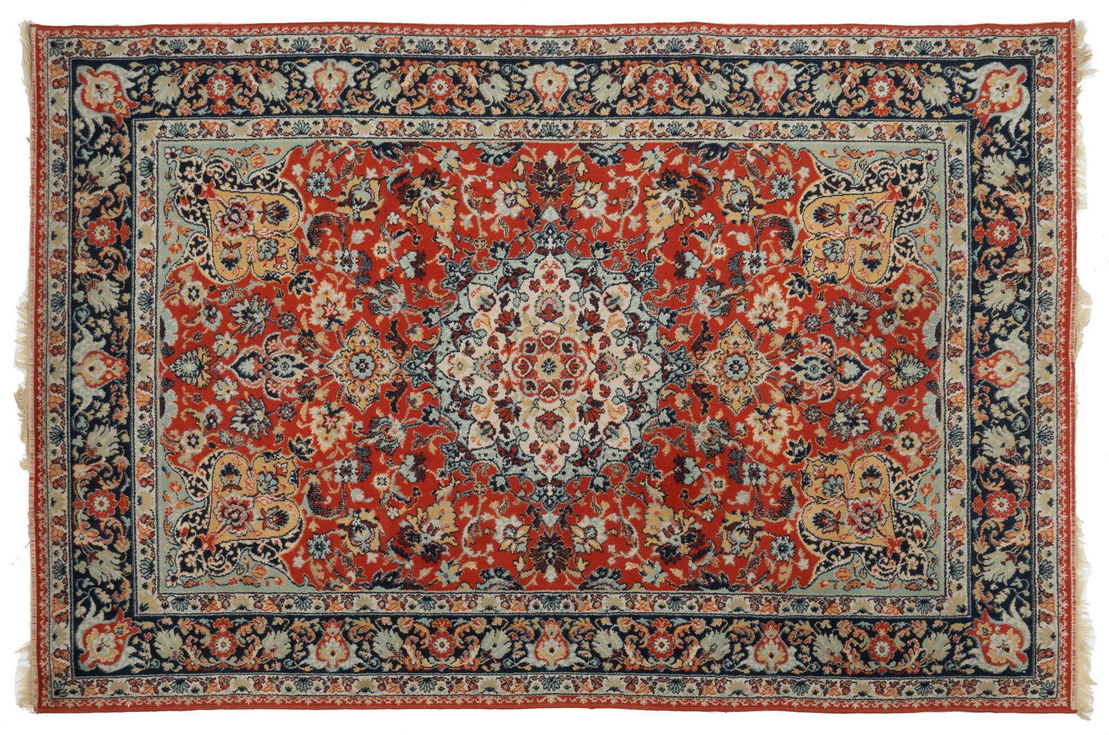 Hand-Made Persian Isfahan Style Estate Rug, 9'1" x 6'5" (1 of 3)