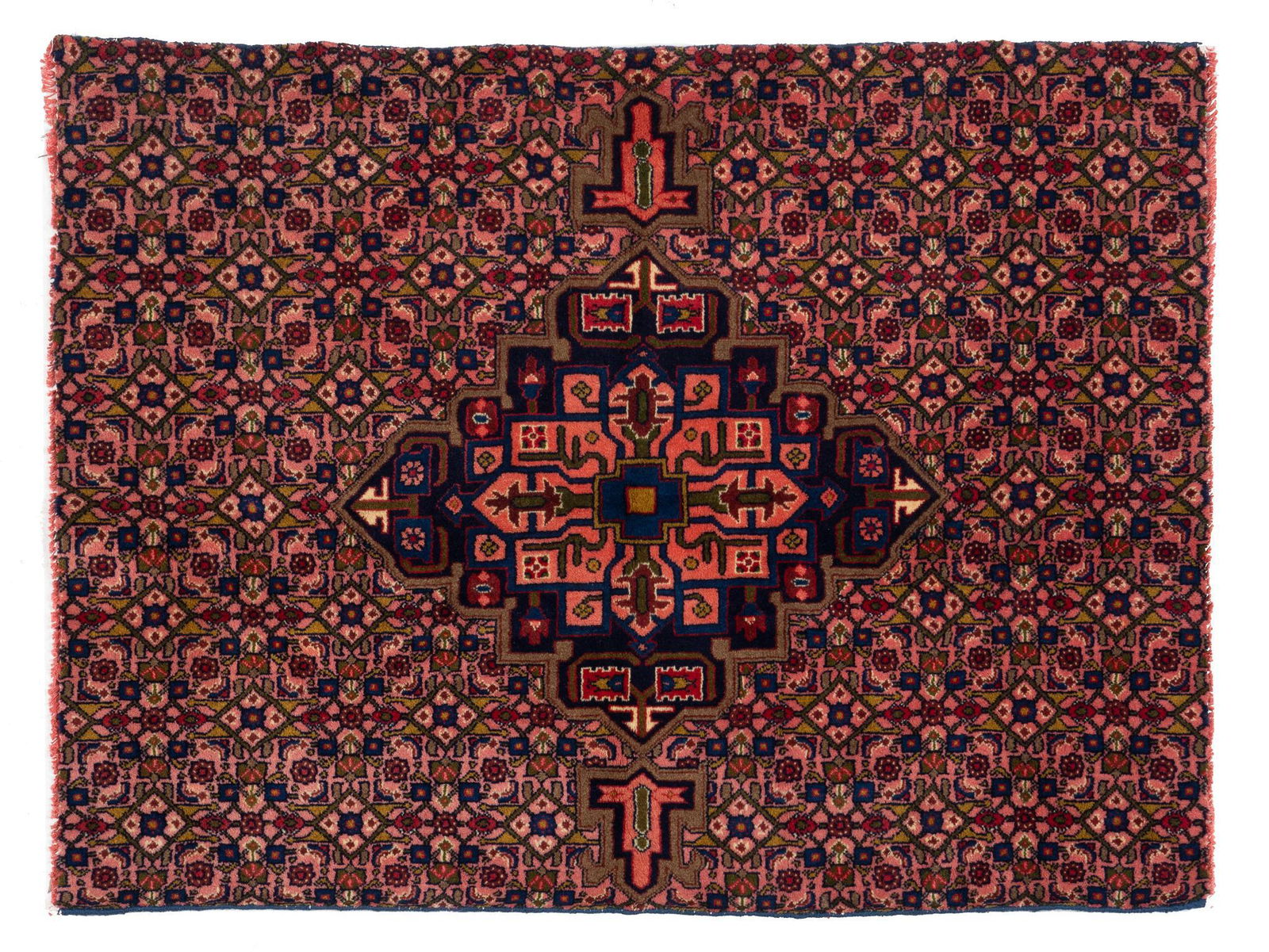 Hand-Made Tribal Style Rug, 4'1" x 3'7" (1 of 3)