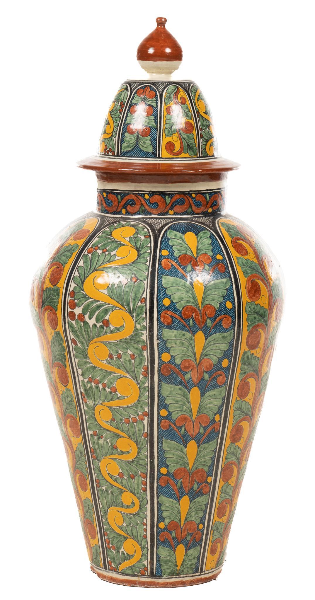 Large Mexican Majolica Urn (1 of 4)