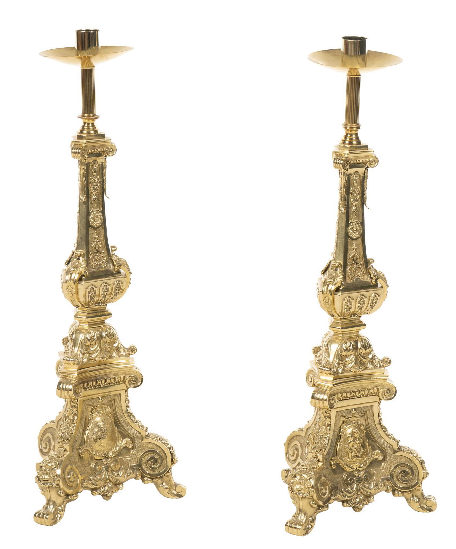 Pair of Spanish Colonial Style Candlesticks (1 of 4)