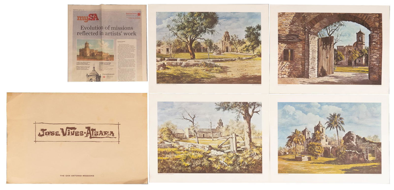 Jose Vives-Atsara, "The San Antonio Missions" (4) (1 of 6)