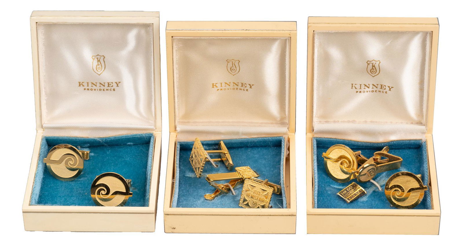 (3) Pairs of HemisFair '68 World's Fair Cuff Links by Kinney Providence (1 of 7)